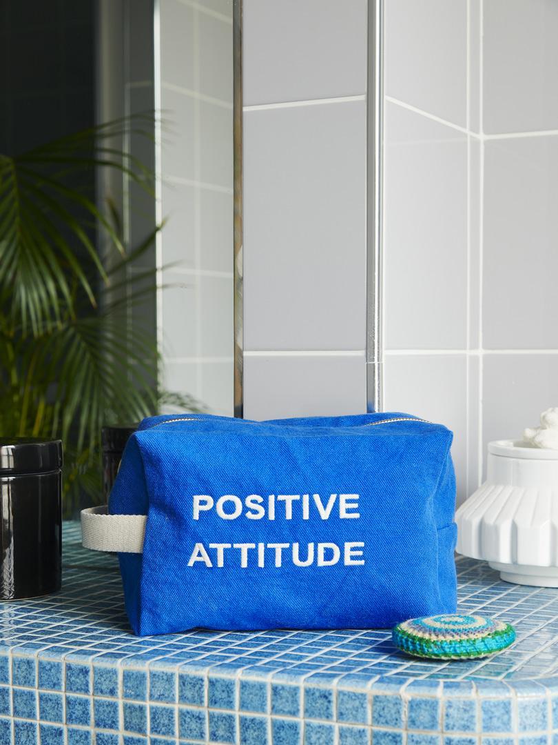 pouch cube organic cotton bleu mecano positive attitude gm